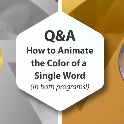 Q&A - How to Animate the Color of a Single Word