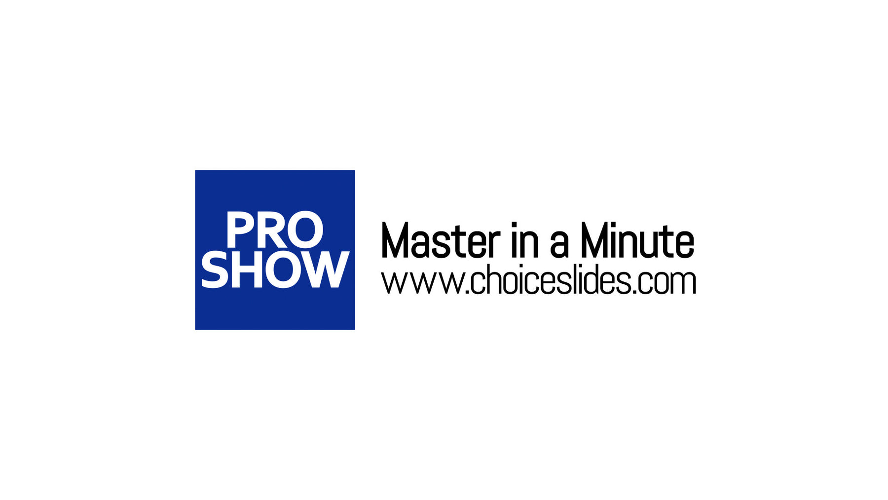 Master in a Minute - The Wizard in ProShow 8