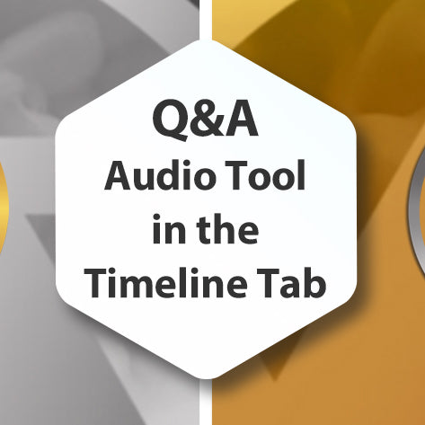 Q & A - Audio Tools in the Timeline Tab