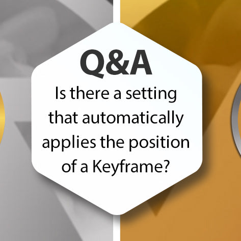 Q&A - Is there a setting that automatically applies the position of a Keyframe?