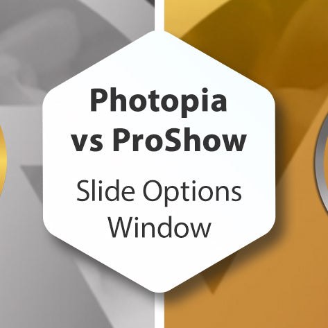Photopia vs ProShow: the Slide Options Window