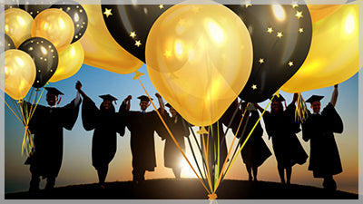 Black and Gold Balloons Transition