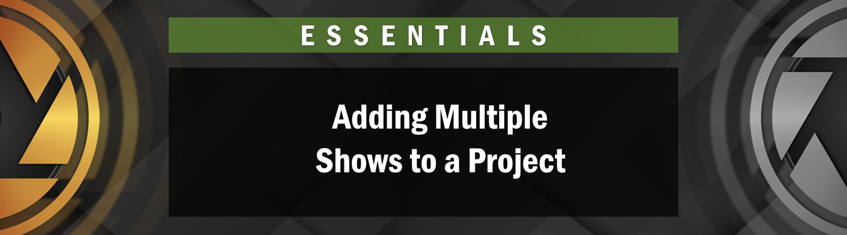 Photopia Essentials - Adding Multiple Shows to a Project