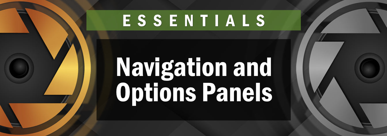 Photopia Essentials - Navigation and Options Panels