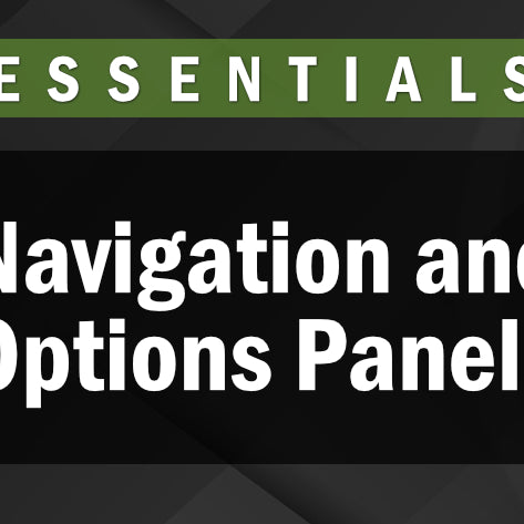 Photopia Essentials - Navigation and Options Panels