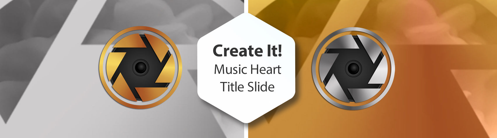 Create It! A Music Heart Title Slide