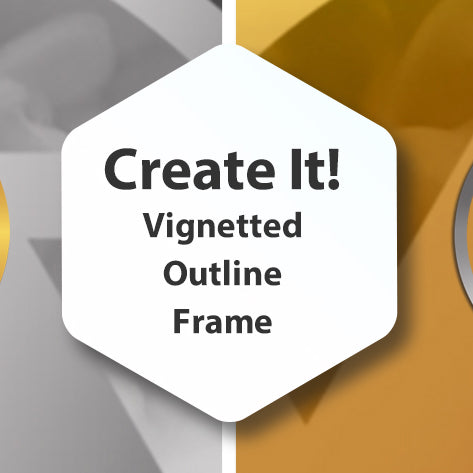 Create It - Vignetted Outline Frame