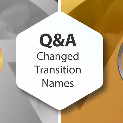Q&A Changed Transition Names