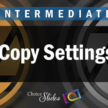 Copy Settings Window