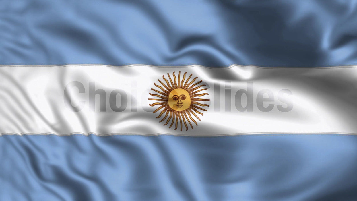 Argentina Flag Looping Video Background