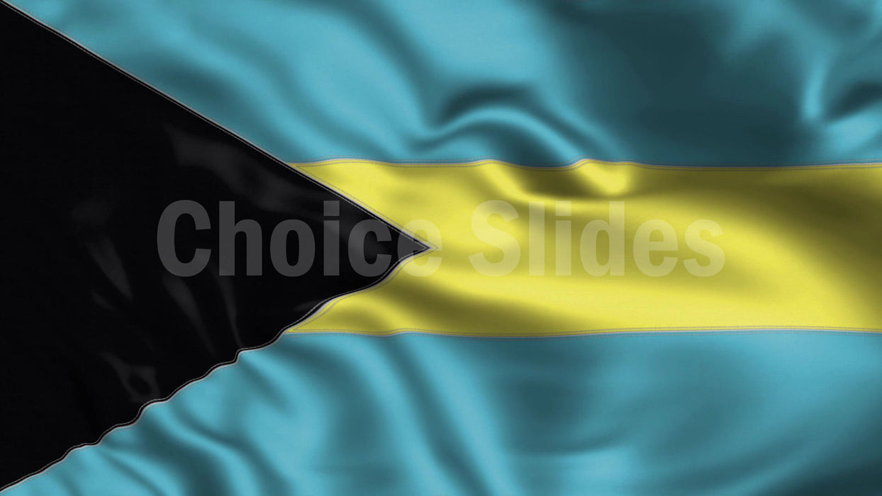 Bahamas Flag Looping Video Background