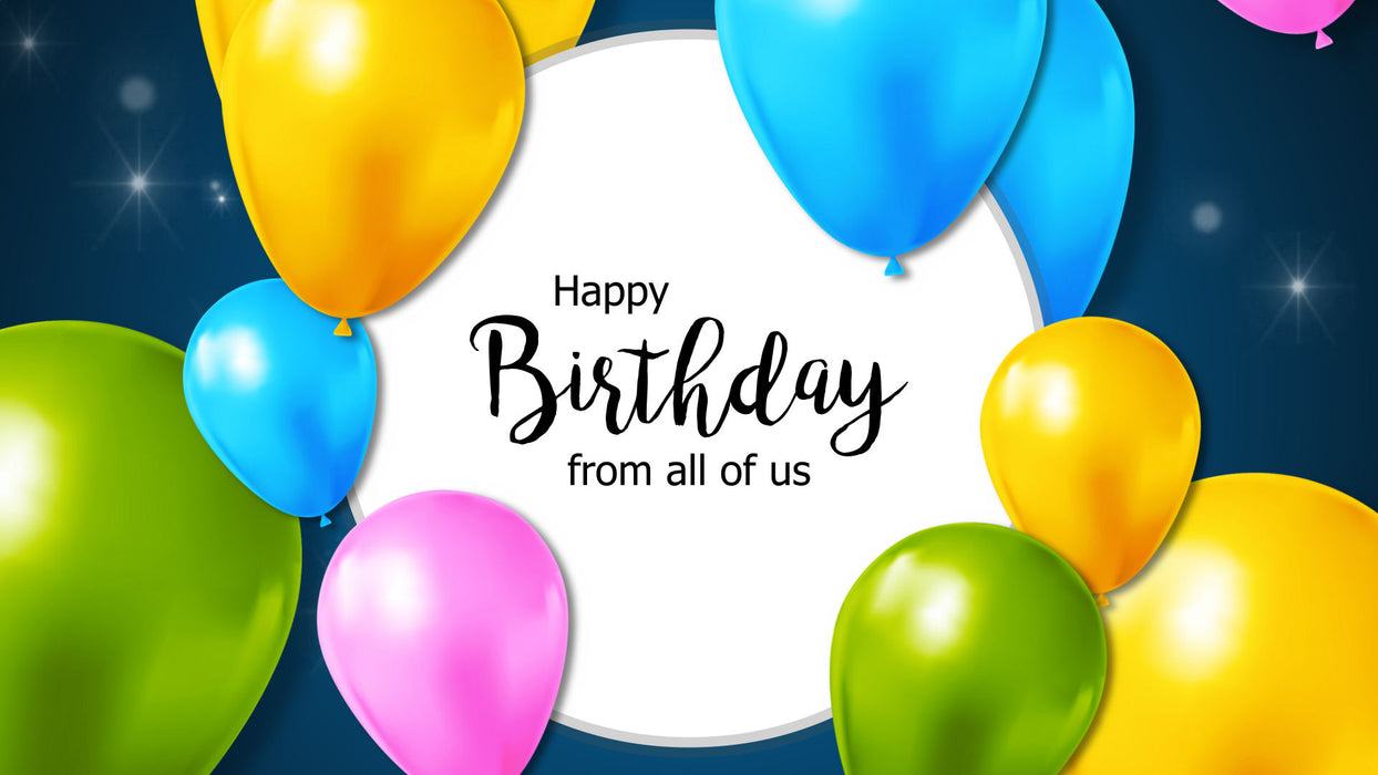 Birthday Balloons Slide Style for Photopia