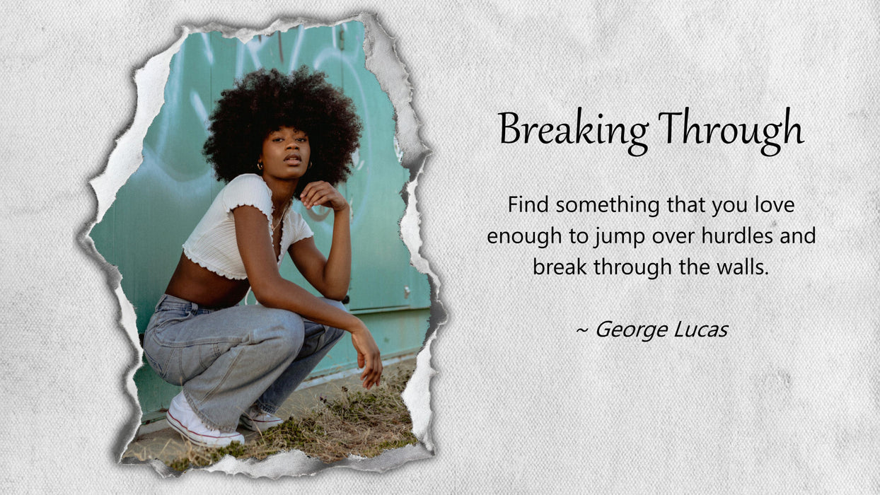 Breaking Through Slide Style for Photopia