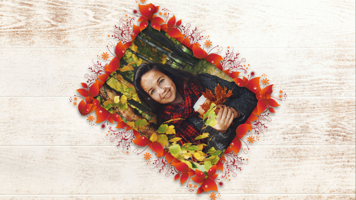 Colorful Leaves Frames Styles for Photopia