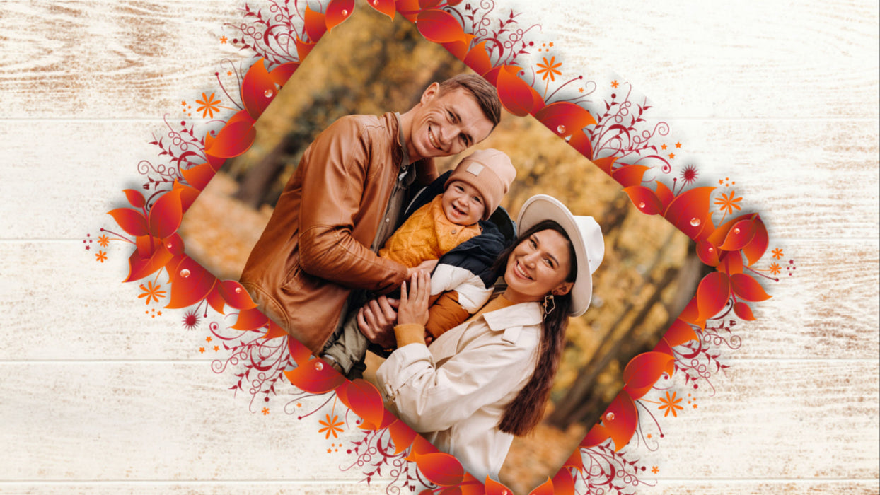 Colorful Leaves Frames Styles for Photopia