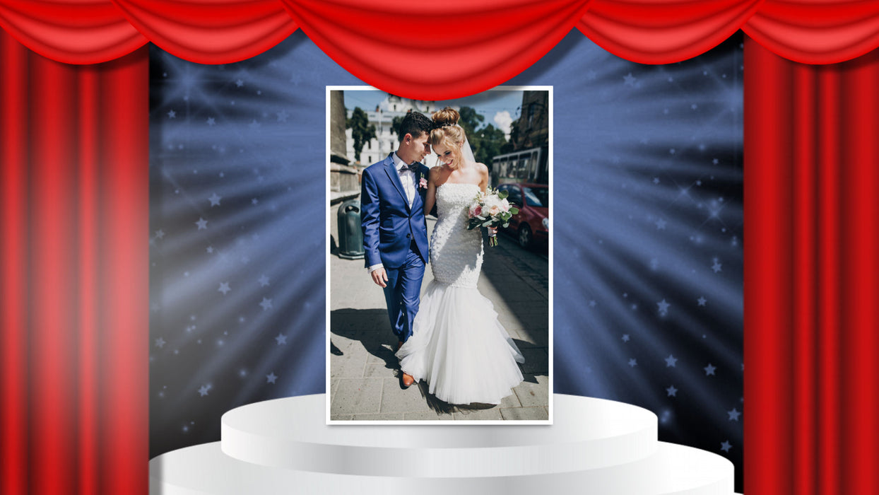 Curtain Open Title Slide for Photopia