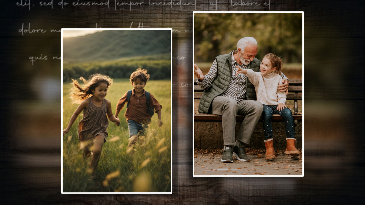 Beautiful Memories Template, Styles, and Transitions for Photopia