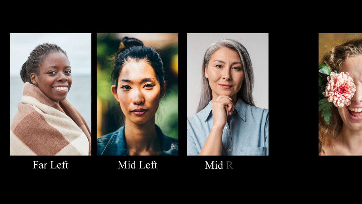 Four Portraits Captioned