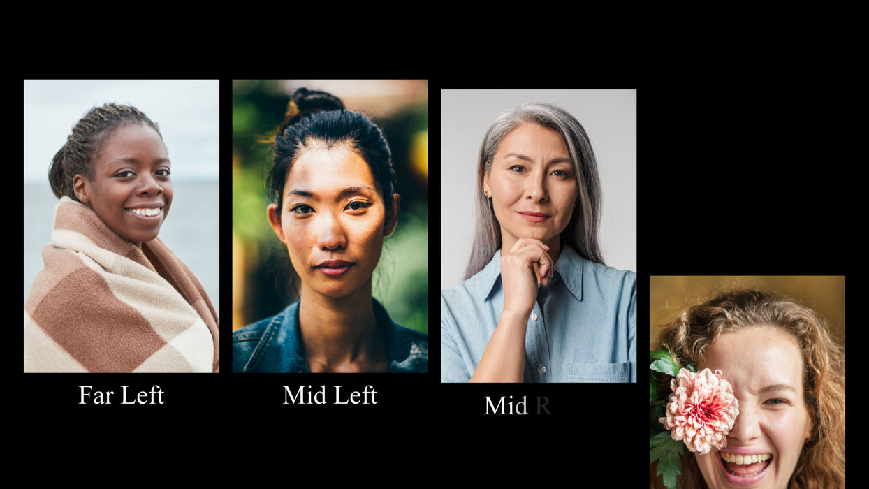 Four Portraits Captioned