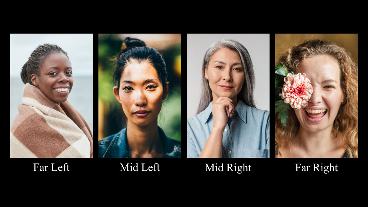 Four Portraits Captioned