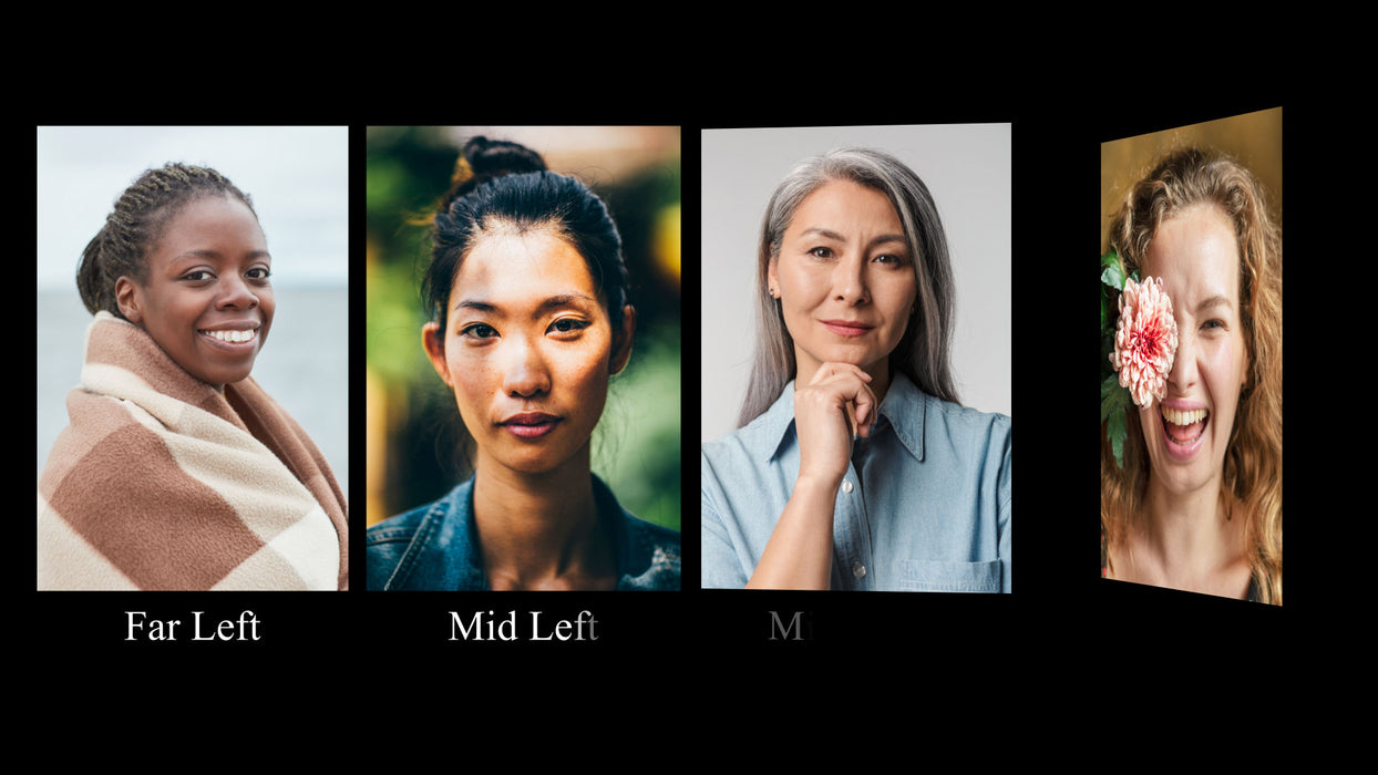 Four Portraits Captioned