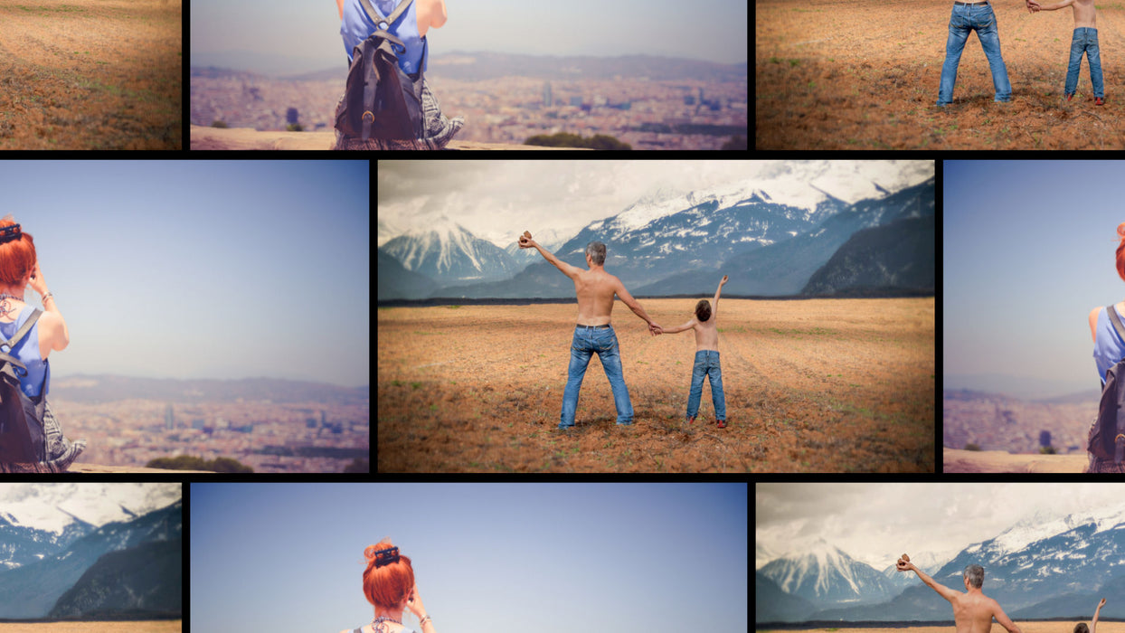 Grid Slide Template and Effects for Photopia