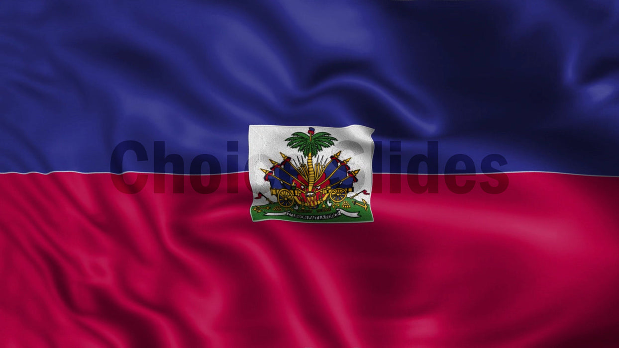 Haiti Flag Looping Video Background