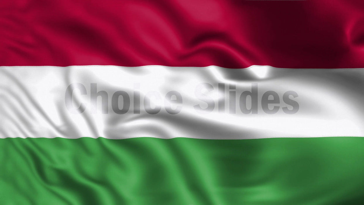 Hungary Flag Looping Video Background