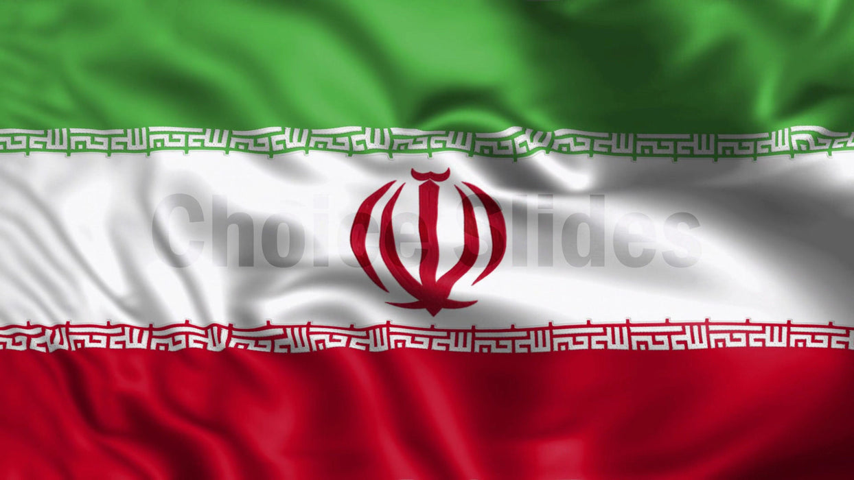 Iran Flag Looping Video Background
