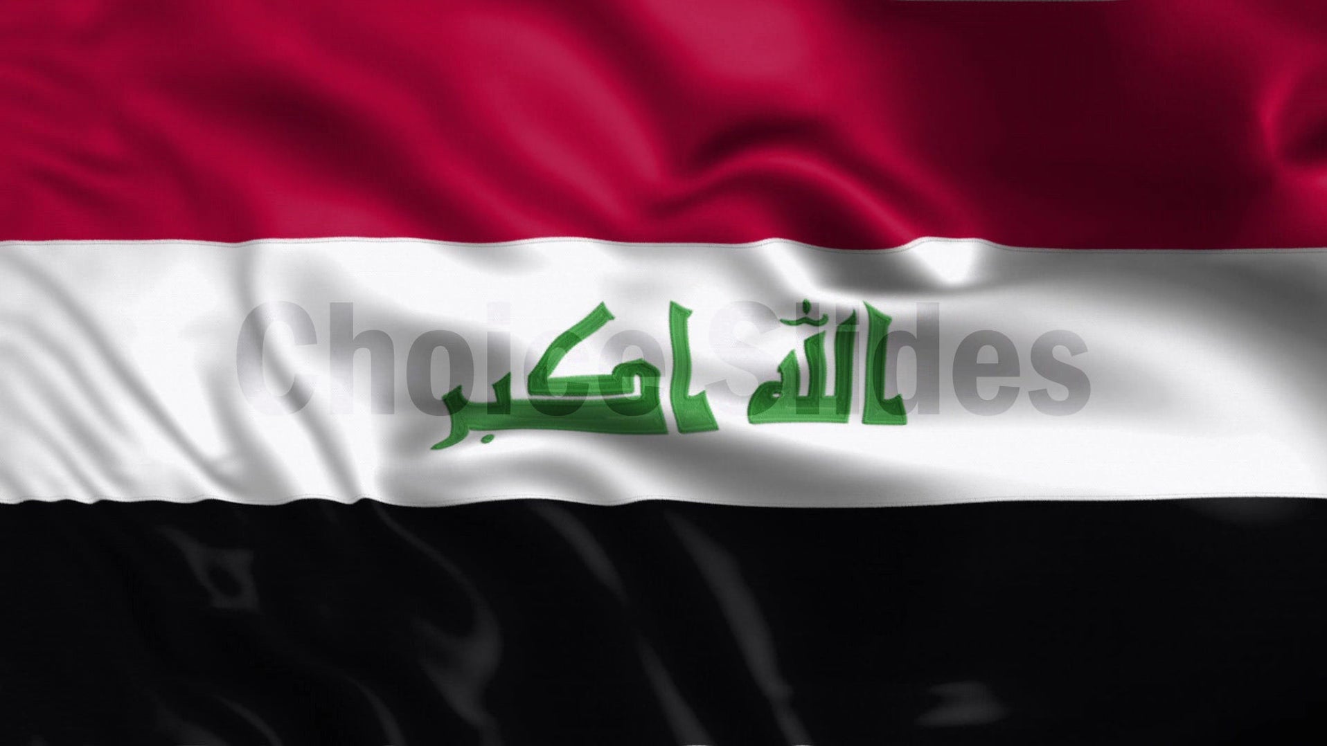 Iraq Flag Looping Video Background — Choice Slides