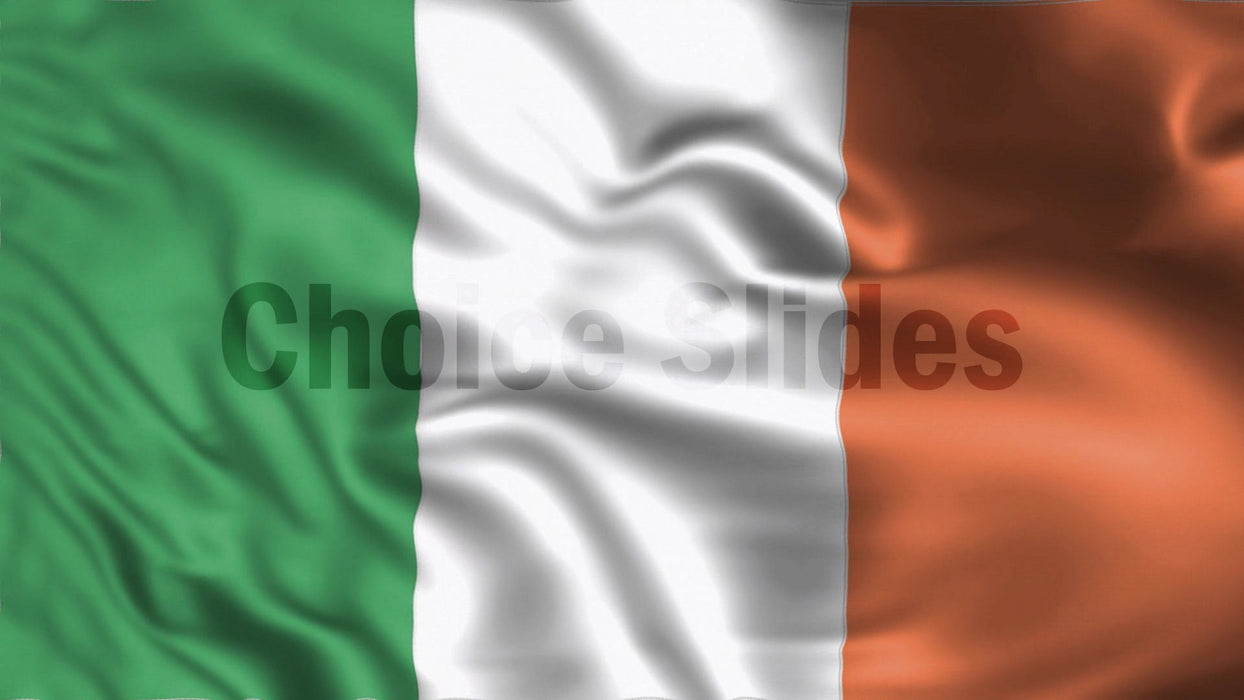 Ireland Flag Looping Video Background