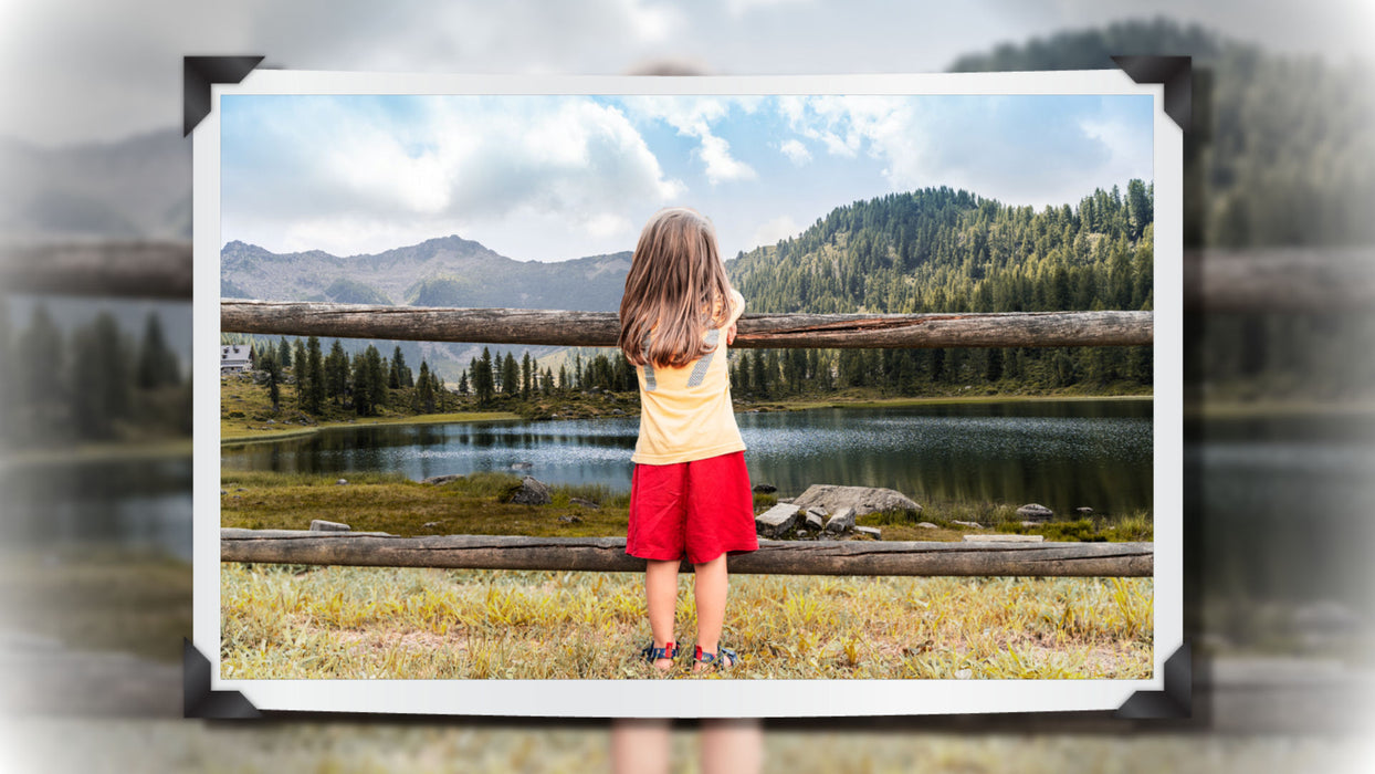 Simply Framed Template, Slide Styles, and Transitions