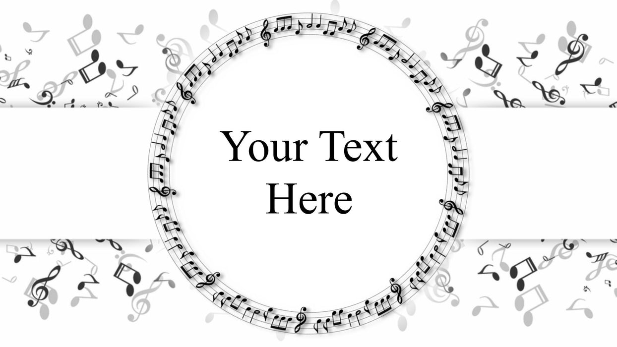 Music Title Slide Style for Photopia
