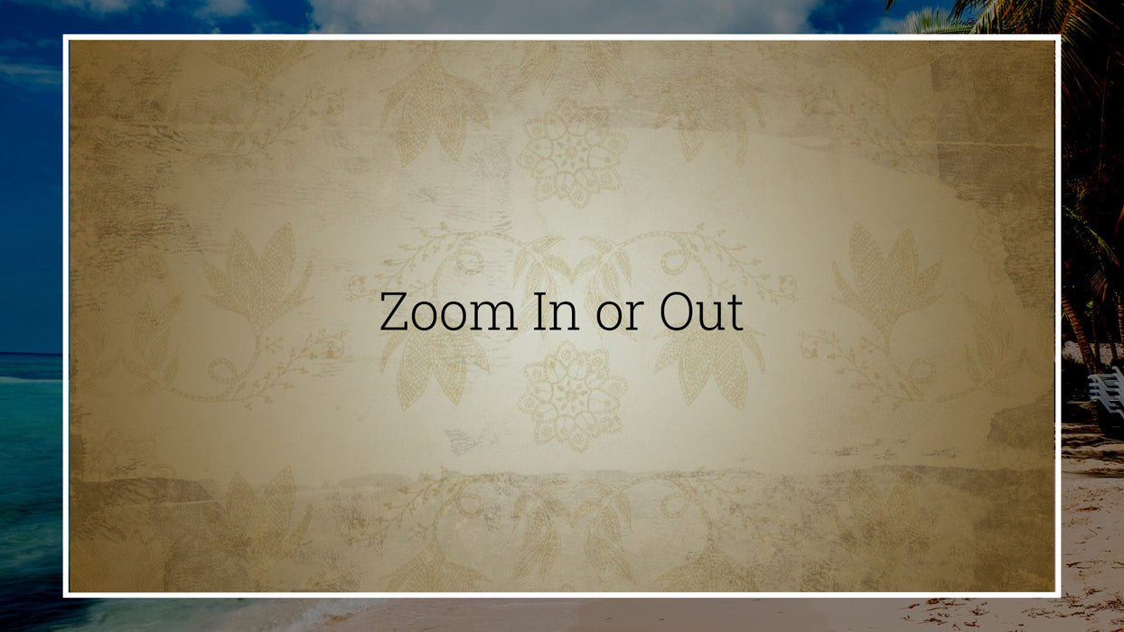 Outlined Zoom Transition for Photopia