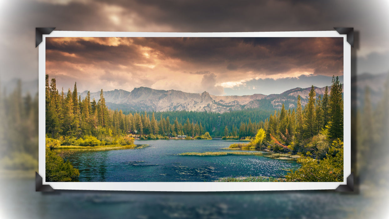 Simply Framed Template, Slide Styles, and Transitions