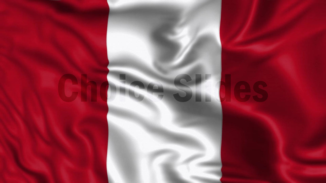 Peru Flag Looping Video Background