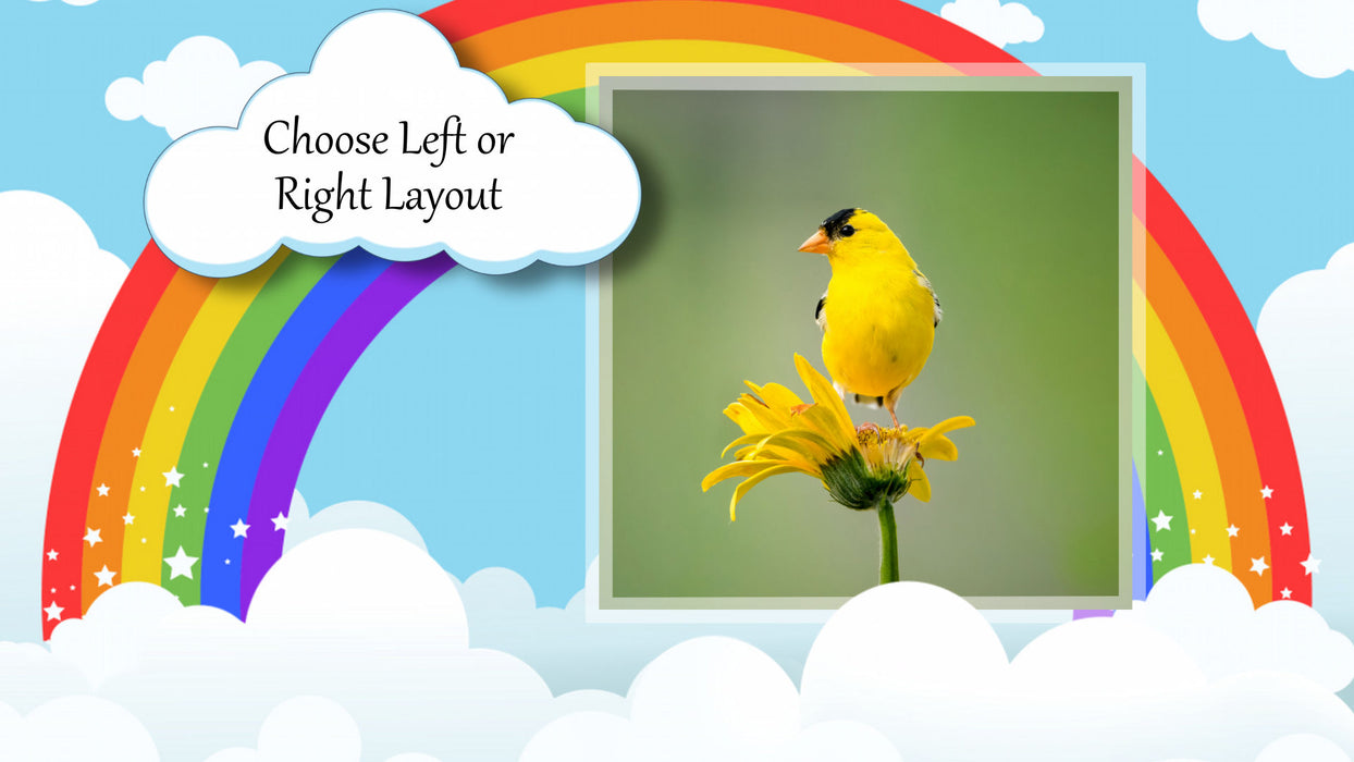 Rainbow and Clouds Slide Style for Photopia