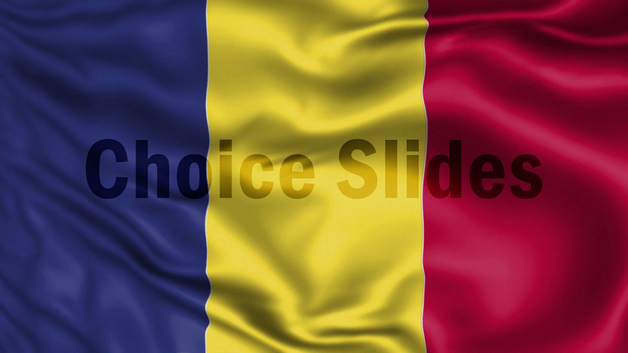 Romania Flag Looping Video Background