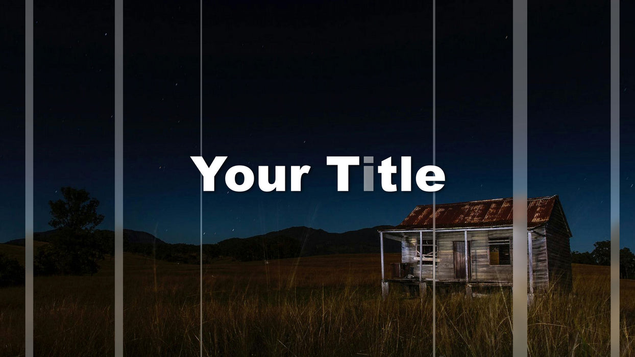 Slice Back Title Slide Style