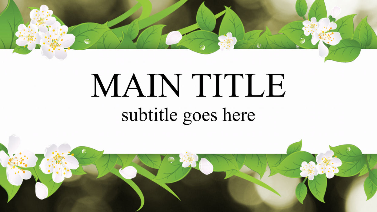 Spring Banner Title for Photopia