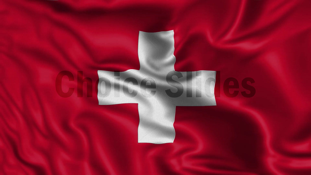 Switzerland Flag Looping Video Background