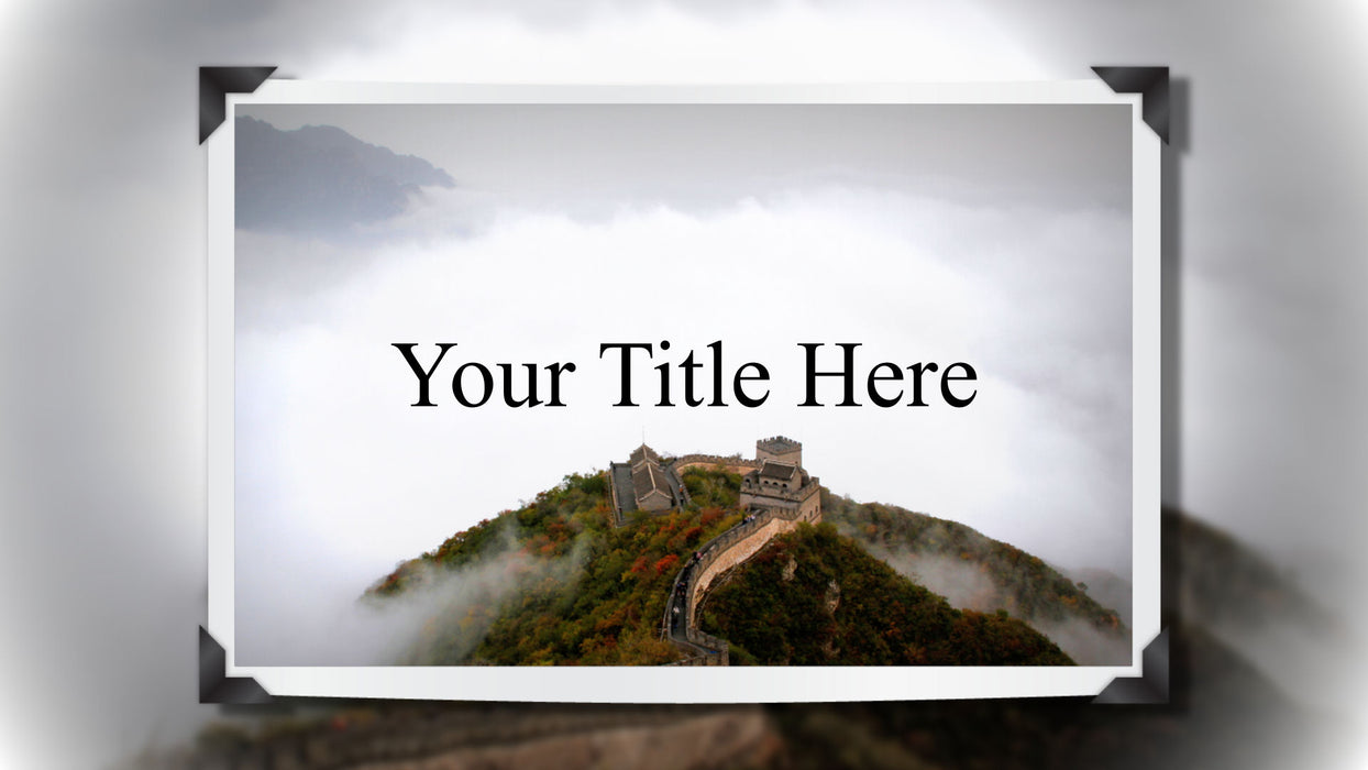 Simply Framed Template, Slide Styles, and Transitions