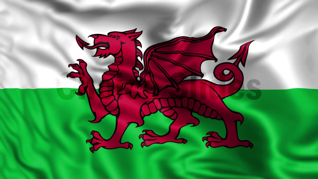 Wales Flag Looping Video Background