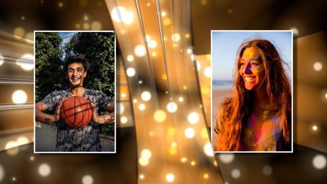 Abstract Split Screen Slide Style — Choice Slides