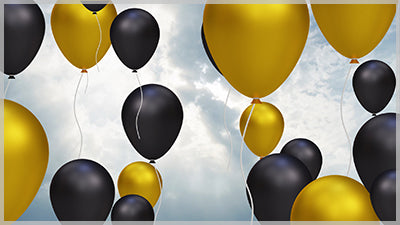Balloons Black and Gold