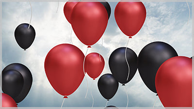 Balloons Black and Red