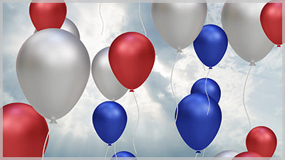 Balloons Red White and Blue