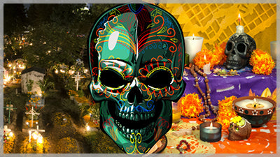 Día de Muertos Sugar Skull Transition