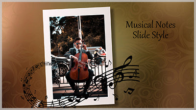 Musical Notes Slide Style for Photopia