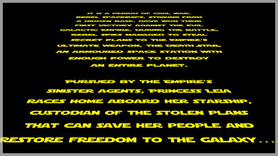 Star Jedi Title Slide for Photopia
